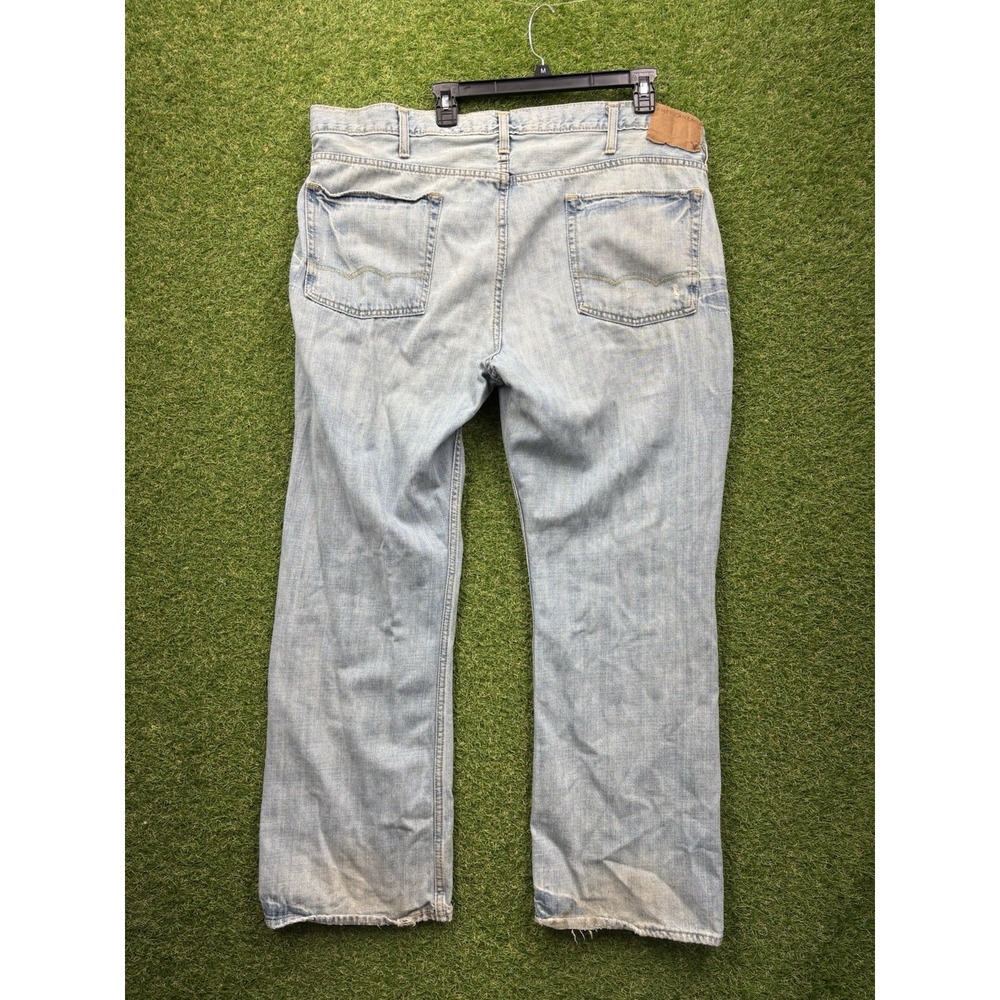 American Eagle Jeans Mens 42x32 Low Rise Boot Cut Light Wash Casual y2k Workwear